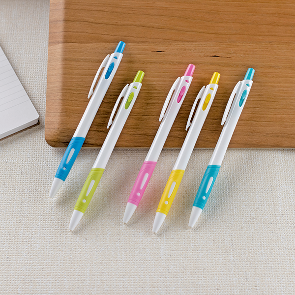 オリジナル　カラフルラバーボールペン