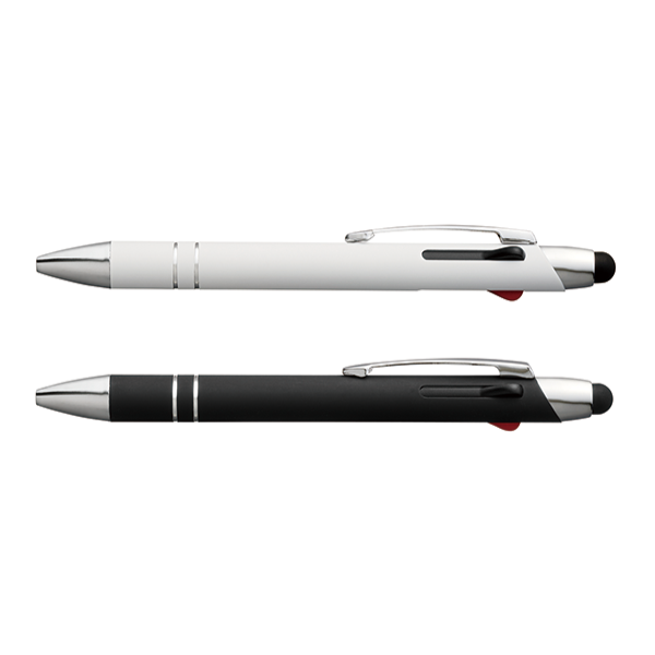 オリジナル　メタルラバー3色タッチボールペン