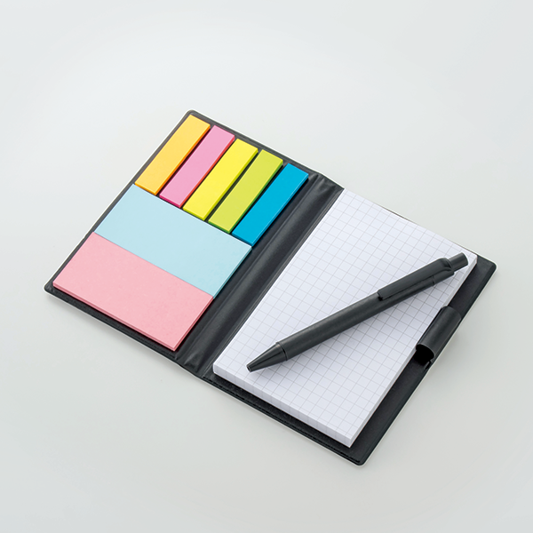 PVC付箋メモ(ペン付)