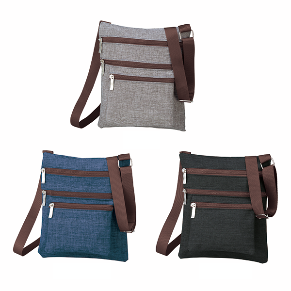 4ファスナーポケットショルダーバッグ
