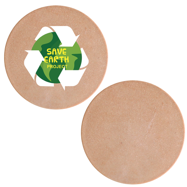 ReNOV　丸型コースター　木くず