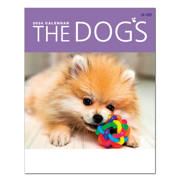 2024年壁掛けカレンダー THE DOGS(ザ・ドッグ)｜ノベルティ・記念品の名入れ制作なら販促スタイル