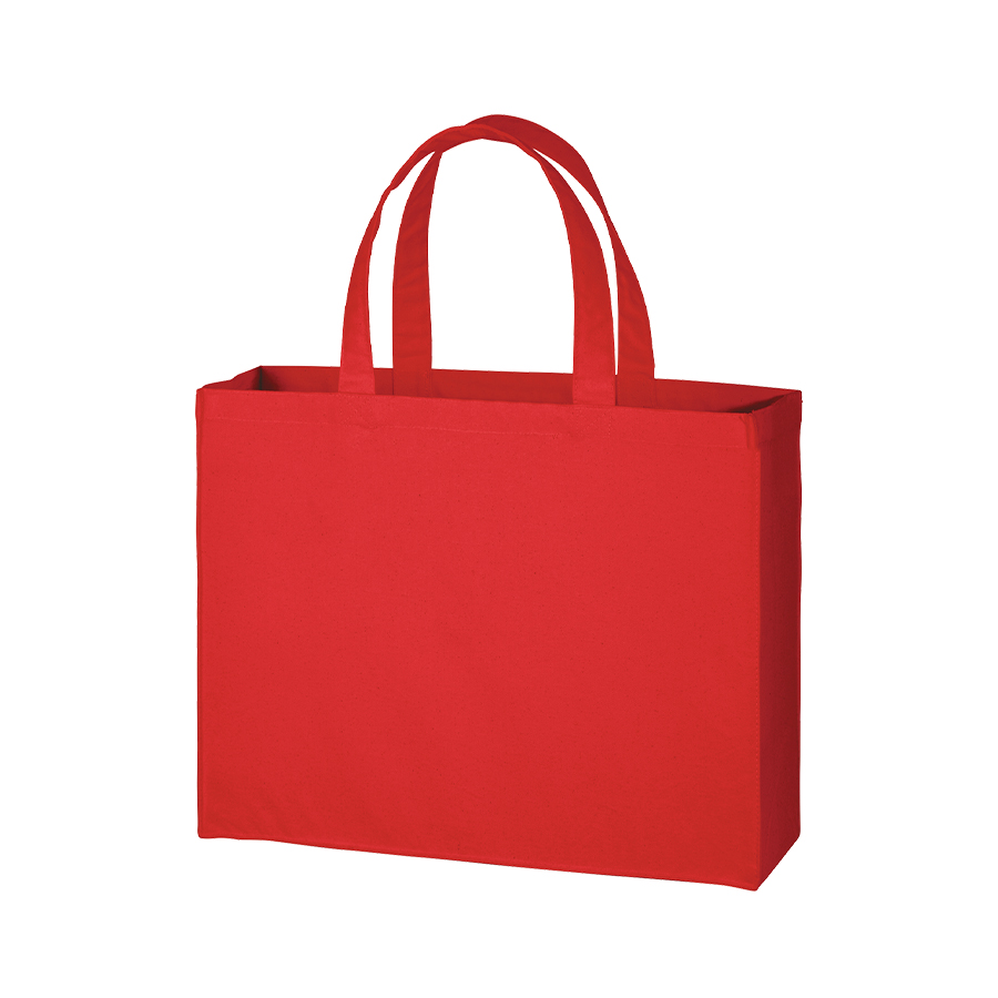 オリジナル　キャンバスカレッジトートバッグ(L)ワイド　レッド